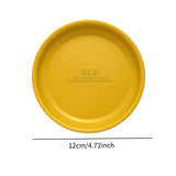 Maxbell Camping Dish Stainless Steel Lightweight Dinner Dish for Hiking Travel Beach Yellow