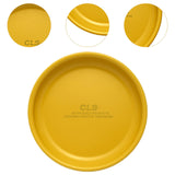 Maxbell Camping Dish Stainless Steel Lightweight Dinner Dish for Hiking Travel Beach Yellow