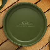 Maxbell Camping Dish Stainless Steel Lightweight Dinner Dish for Hiking Travel Beach Green