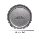 Maxbell Camping Dish Stainless Steel Lightweight Dinner Dish for Hiking Travel Beach Silver