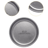 Maxbell Camping Dish Stainless Steel Lightweight Dinner Dish for Hiking Travel Beach Silver