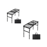 Maxbell Folding Grill Table Compact Folding Picnic Table for Camping Backyard Hiking M