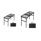 Maxbell Folding Grill Table Compact Folding Picnic Table for Camping Backyard Hiking M