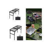 Maxbell Folding Grill Table Compact Folding Picnic Table for Camping Backyard Hiking M