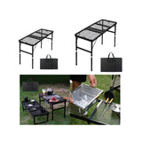 Maxbell Folding Grill Table Compact Folding Picnic Table for Camping Backyard Hiking M