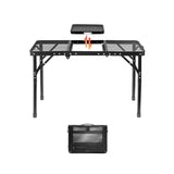 Maxbell Folding Grill Table Compact Folding Picnic Table for Camping Backyard Hiking M