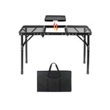 Maxbell Folding Grill Table Compact Folding Picnic Table for Camping Backyard Hiking M