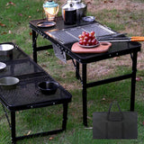 Maxbell Folding Grill Table Compact Folding Picnic Table for Camping Backyard Hiking M