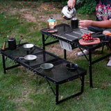 Maxbell Folding Grill Table Compact Folding Picnic Table for Camping Backyard Hiking L