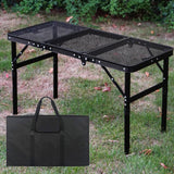 Maxbell Folding Grill Table Compact Folding Picnic Table for Camping Backyard Hiking L