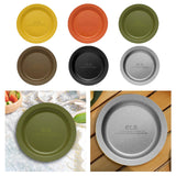 Maxbell Camping Plate Easy to Clean Utensils Dinner Plate for Kitchen Fishing Indoor Yellow