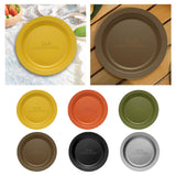 Maxbell Camping Plate Easy to Clean Utensils Dinner Plate for Kitchen Fishing Indoor Yellow