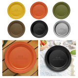 Maxbell Camping Plate Easy to Clean Utensils Dinner Plate for Kitchen Fishing Indoor Yellow