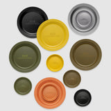Maxbell Camping Plate Easy to Clean Utensils Dinner Plate for Kitchen Fishing Indoor Yellow