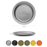 Maxbell Camping Plate Easy to Clean Utensils Dinner Plate for Kitchen Fishing Indoor Yellow