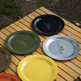 Maxbell Camping Plate Easy to Clean Utensils Dinner Plate for Kitchen Fishing Indoor Yellow