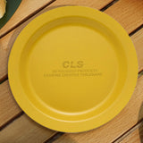 Maxbell Camping Plate Easy to Clean Utensils Dinner Plate for Kitchen Fishing Indoor Yellow