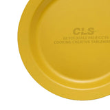 Maxbell Camping Plate Easy to Clean Utensils Dinner Plate for Kitchen Fishing Indoor Yellow