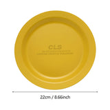 Maxbell Camping Plate Easy to Clean Utensils Dinner Plate for Kitchen Fishing Indoor Yellow