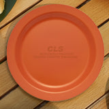 Maxbell Camping Plate Easy to Clean Utensils Dinner Plate for Kitchen Fishing Indoor Orange