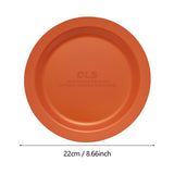 Maxbell Camping Plate Easy to Clean Utensils Dinner Plate for Kitchen Fishing Indoor Orange