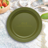 Maxbell Camping Plate Easy to Clean Utensils Dinner Plate for Kitchen Fishing Indoor Green