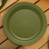 Maxbell Camping Plate Easy to Clean Utensils Dinner Plate for Kitchen Fishing Indoor Green