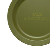 Maxbell Camping Plate Easy to Clean Utensils Dinner Plate for Kitchen Fishing Indoor Green
