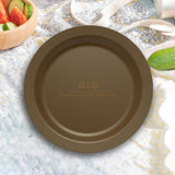 Maxbell Camping Plate Easy to Clean Utensils Dinner Plate for Kitchen Fishing Indoor Brown
