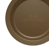 Maxbell Camping Plate Easy to Clean Utensils Dinner Plate for Kitchen Fishing Indoor Brown
