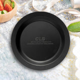 Maxbell Camping Plate Easy to Clean Utensils Dinner Plate for Kitchen Fishing Indoor Black