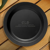 Maxbell Camping Plate Easy to Clean Utensils Dinner Plate for Kitchen Fishing Indoor Black