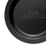 Maxbell Camping Plate Easy to Clean Utensils Dinner Plate for Kitchen Fishing Indoor Black