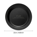 Maxbell Camping Plate Easy to Clean Utensils Dinner Plate for Kitchen Fishing Indoor Black