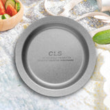 Maxbell Camping Plate Easy to Clean Utensils Dinner Plate for Kitchen Fishing Indoor Silver