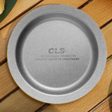 Maxbell Camping Plate Easy to Clean Utensils Dinner Plate for Kitchen Fishing Indoor Silver