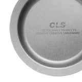 Maxbell Camping Plate Easy to Clean Utensils Dinner Plate for Kitchen Fishing Indoor Silver