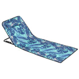 Maxbell Folding Beach Chair with Adjustable Backrest Padded Foldable Chair Beach Mat Maple Leaves