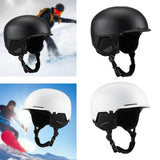 Maxbell Ski Helmet Adults Men Women Snow Helmet for Skateboarding Cycling Skateboard Black