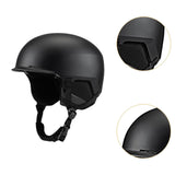 Maxbell Ski Helmet Adults Men Women Snow Helmet for Skateboarding Cycling Skateboard Black