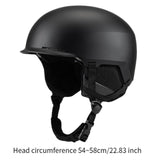 Maxbell Ski Helmet Adults Men Women Snow Helmet for Skateboarding Cycling Skateboard Black