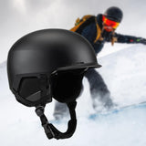 Maxbell Ski Helmet Adults Men Women Snow Helmet for Skateboarding Cycling Skateboard Black