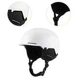 Maxbell Ski Helmet Adults Men Women Snow Helmet for Skateboarding Cycling Skateboard White