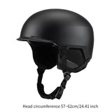 Maxbell Ski Helmet Portable Snowboard Helmet for Skateboarding Outdoor Winter Sports Black