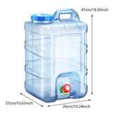 Maxbell Water Container with Spigot Portable 28 L Water Tank for BBQ Car Backpacking with Spare Faucet