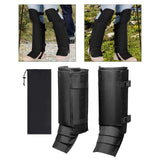 Maxbell Leg Gaiters Snake Gaiters Waterproof Leg Guards for Fishing Climbing Hunting 54cmx43cm Black