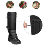 Maxbell Leg Gaiters Snake Gaiters Waterproof Leg Guards for Fishing Climbing Hunting 54cmx43cm Black