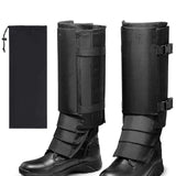 Maxbell Leg Gaiters Snake Gaiters Waterproof Leg Guards for Fishing Climbing Hunting 54cmx61cm Black