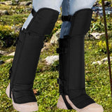Maxbell Leg Gaiters Snake Gaiters Waterproof Leg Guards for Fishing Climbing Hunting 54cmx61cm Black