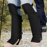 Maxbell Leg Gaiters Snake Gaiters Waterproof Leg Guards for Fishing Climbing Hunting 54cmx61cm Black